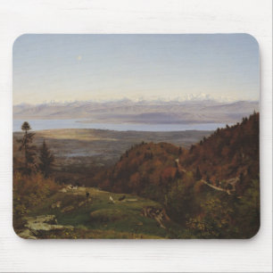 Mont Blanc som ses från Sanktt-Cergues, 1869 Musmatta