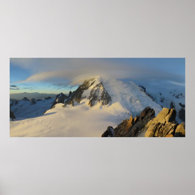 Mont Blanc sunrise Poster (Framsidan)