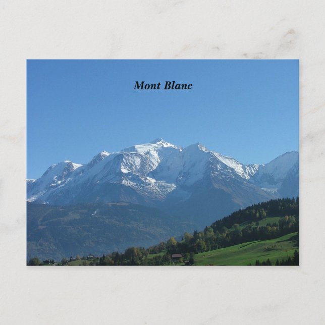 Mont Blanc - Vykort (Framsida)