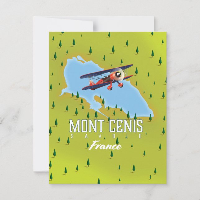 Mont Cenis Savoie, Frankrike Karta (Framsida)