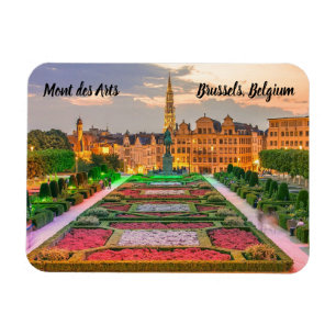 Mont des Arts Bryssel Belgien stilized Magnet