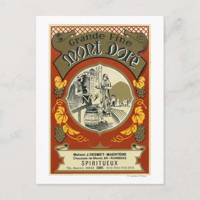 Mont Dore Vin LabelEurope Vykort (Framsida)