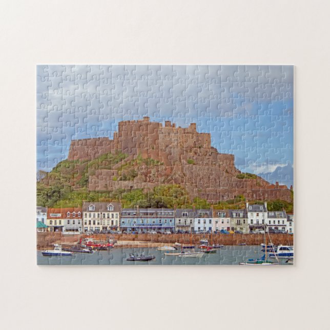 Mont Orgueil Castle, Jersey Pussel (Horisontell)