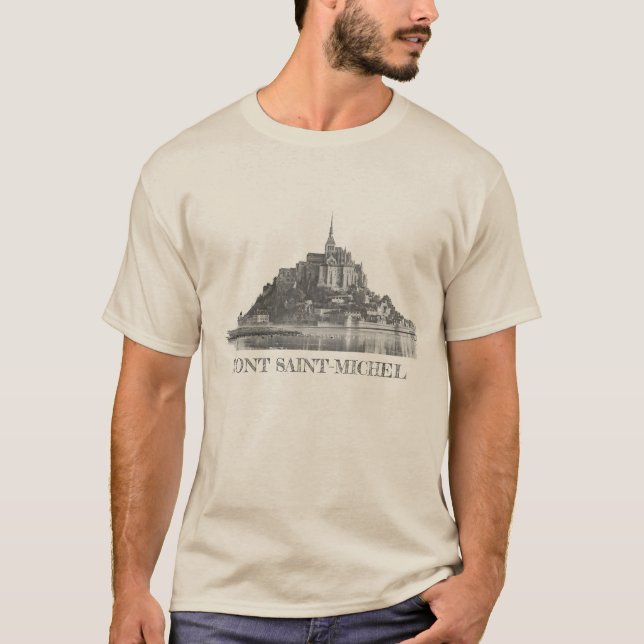 Mont Saint-Michel Distress T-Shirt (Framsida)