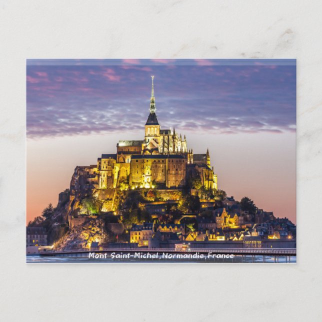 Mont Saint-Michel ・ Frankrike/聖 米 歇 爾 山 ・ Vykort (Framsida)