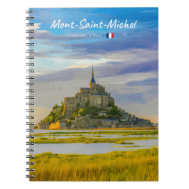 Mont-Saint-Michel, Frankrike - Medeltida kloster Anteckningsbok