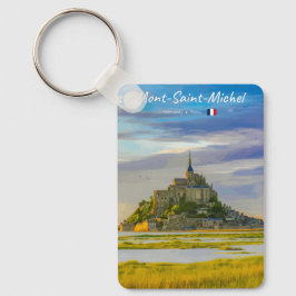 Mont-Saint-Michel, Frankrike - Medeltida kloster C Nyckelring