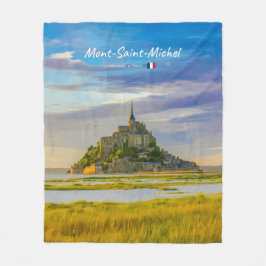 Mont-Saint-Michel, Frankrike - Medeltida kloster Fleecefilt