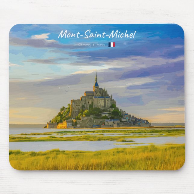 Mont-Saint-Michel, Frankrike - Medeltida kloster Musmatta (Framsidan)
