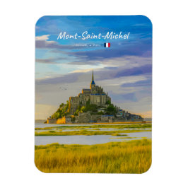 Mont-Saint-Michel, Frankrike - Medeltida rund kyrk Magnet
