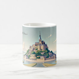 Mont Saint-Michel Frankrike Normandy Kaffemugg