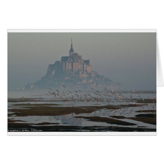 Mont Saint Michel Hälsningskort (Framsidan Horizontal)