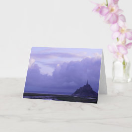 Mont-Saint-Michel Lila Sunrise, Frankrike - Kort