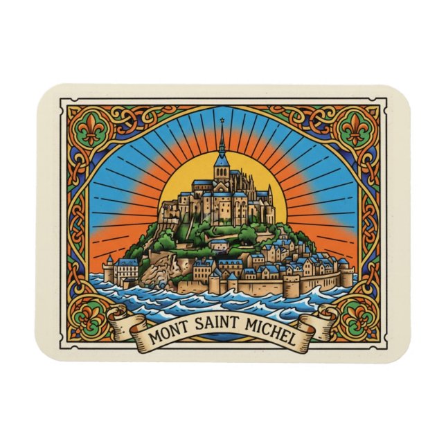 Mont Saint-Michel Magnet (Horisontell)