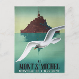 Mont-Saint-Michel mouette Vykort