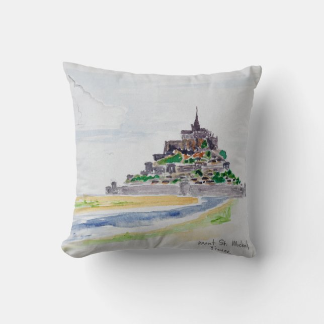 Mont Saint-Michel, Normandie, Frankrike Kudde (Framsida)
