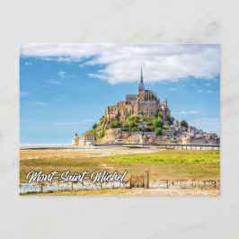 Mont-Saint-Michel, Normandie, Frankrike Vykort