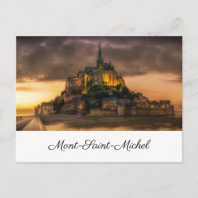 Mont-Saint-Michel-peinture Vykort (Framsida)