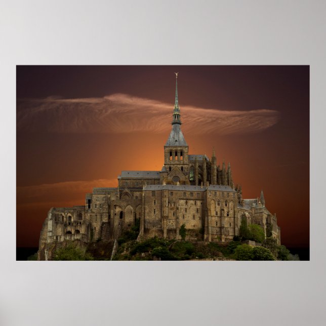 Mont-Saint-Michel Poster (Framsidan)