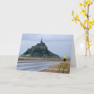 Mont-Saint-Michel Rainy Day, Normandie, Frankrike  Kort