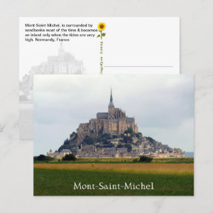 Mont-Saint-Michel Riverbank View, Normandie, Frank Vykort