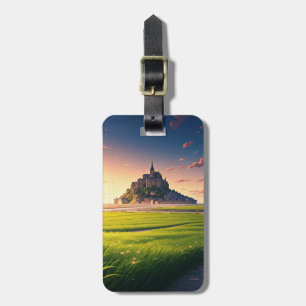 Mont Saint-Michel Sunset-vykort Bagagebricka