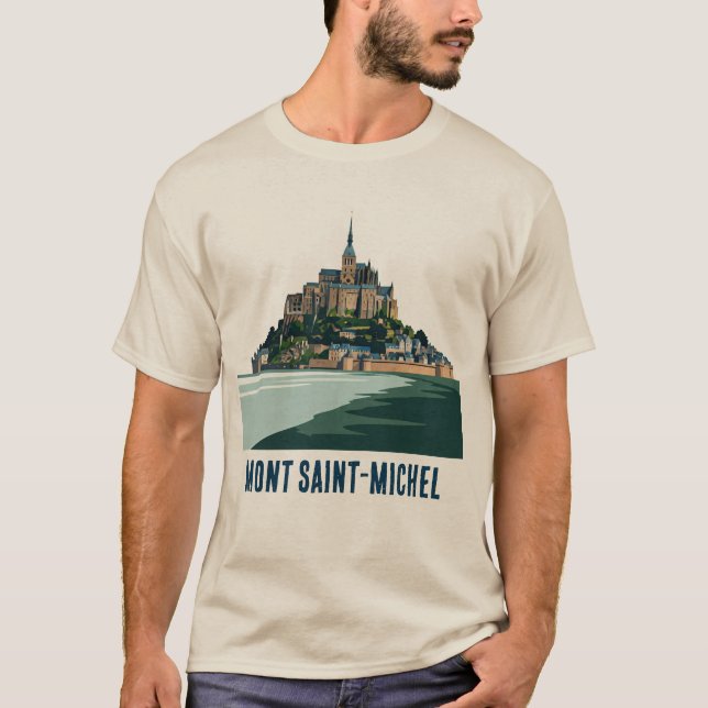 Mont Saint-Michel T-Shirt (Framsida)