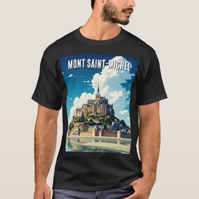 Mont Saint-Michel T-Shirt (Framsida)
