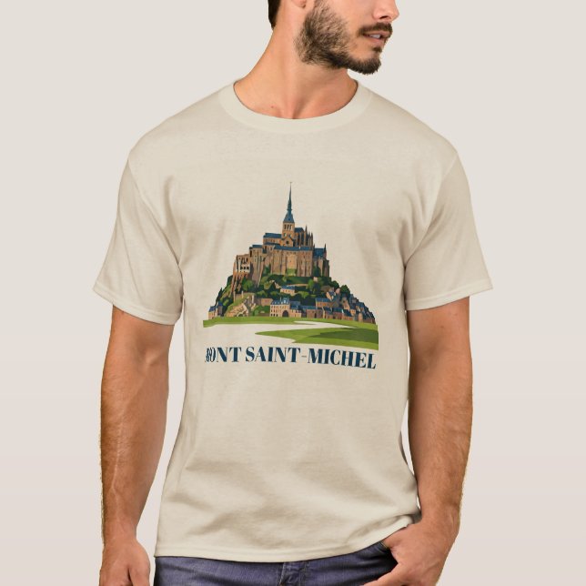 Mont Saint-Michel T-Shirt (Framsida)