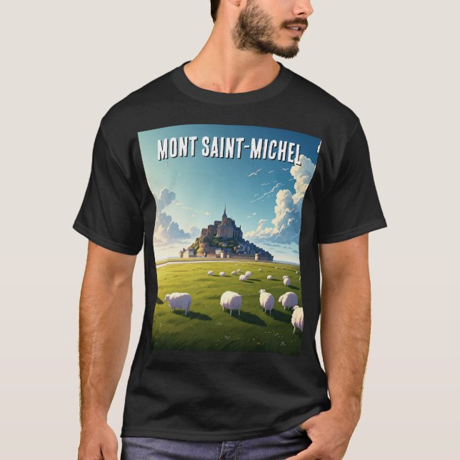 Mont Saint-Michel T-Shirt (Framsida)