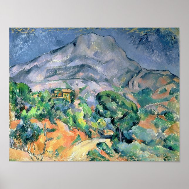 Mont Sainte-Victoire, 1900 Poster (Framsidan)