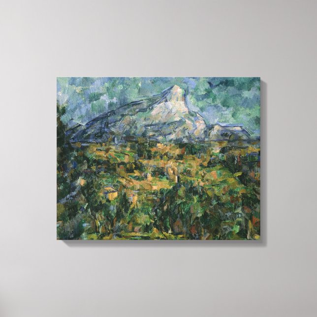 Mont Sainte-Victoire, 1904-05 Canvastryck (Framsida)