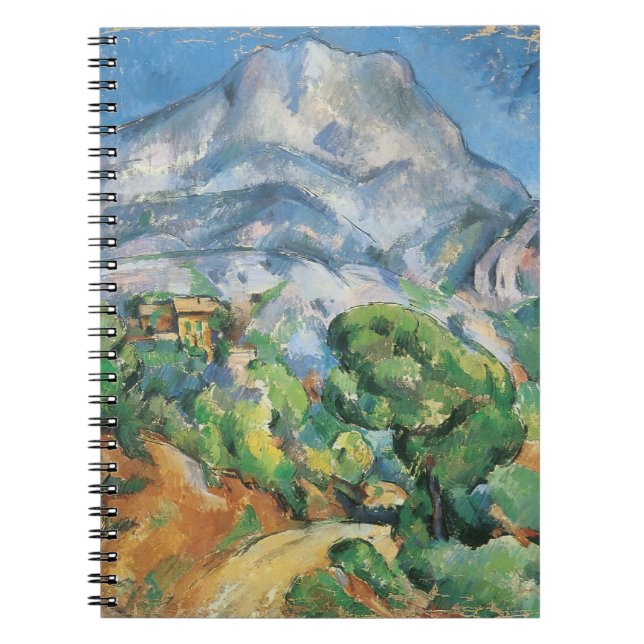 Mont Sainte Victoire Above Tholonet, Paul Cezanne Anteckningsbok Med Spiral (Framsidan)