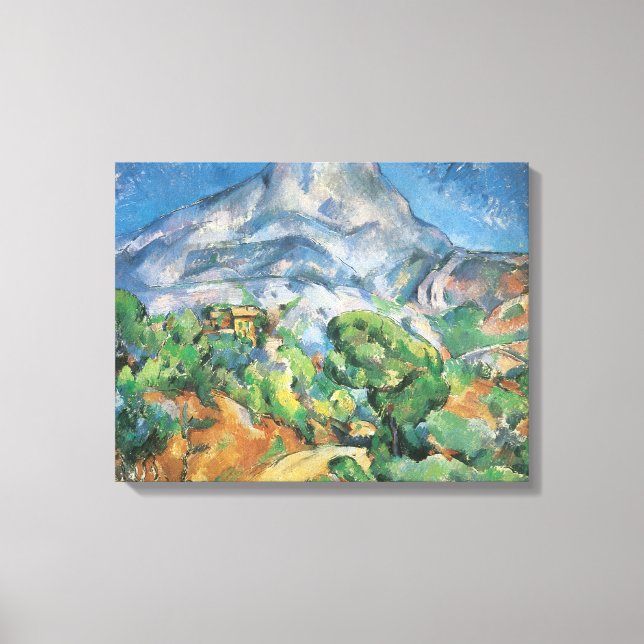 Mont Sainte Victoire Above Tholonet, Paul Cezanne Canvastryck (Framsida)