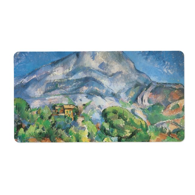 Mont Sainte Victoire Above Tholonet, Paul Cezanne Fraktsedel (Framsidan)