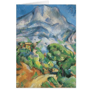 Mont Sainte Victoire Above Tholonet, Paul Cezanne Hälsningskort