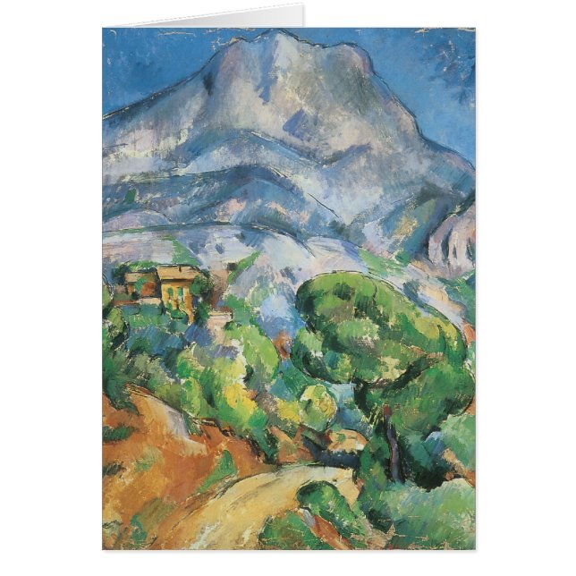 Mont Sainte Victoire Above Tholonet, Paul Cezanne Hälsningskort (Framsidan)