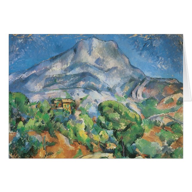 Mont Sainte Victoire Above Tholonet, Paul Cezanne Hälsningskort (Framsidan Horizontal)