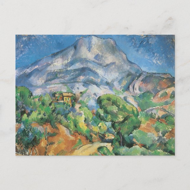 Mont Sainte Victoire Above Tholonet, Paul Cezanne Vykort (Framsida)