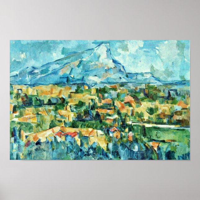 Mont Sainte-Victoire av Paul Cézanne (Bästa kvalit Poster (Framsidan)