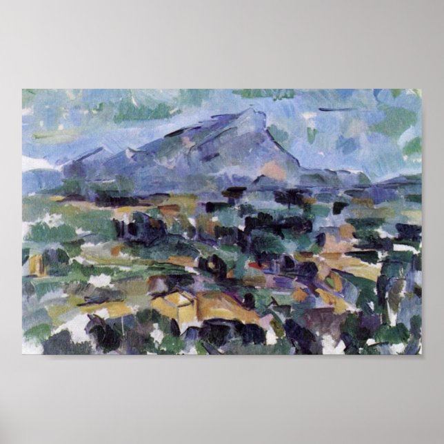 Mont Sainte-Victoire av Paul Cézanne (Bästa kvalit Poster (Framsidan)