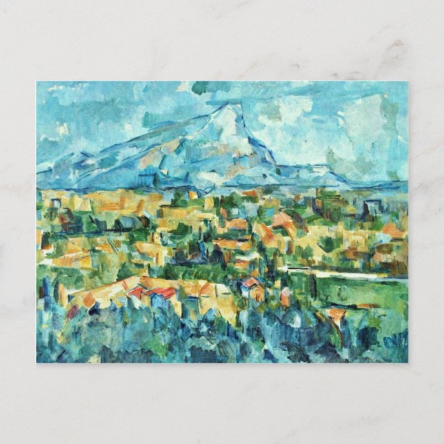 Mont Sainte-Victoire av Paul Cézanne (Bästa kvalit Vykort (Framsida)