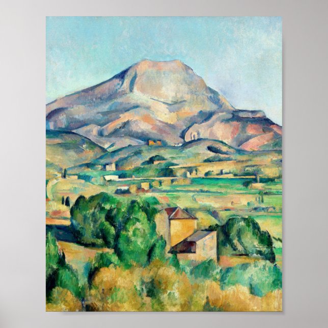 Mont Sainte-Victoire av Paul Cézanne Poster (Framsidan)