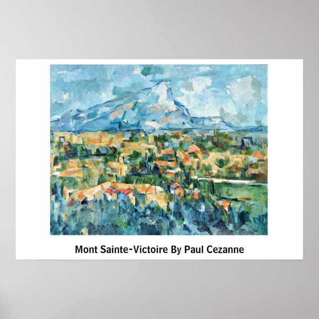Mont Sainte-Victoire av Paul Cezanne Poster (Framsidan)