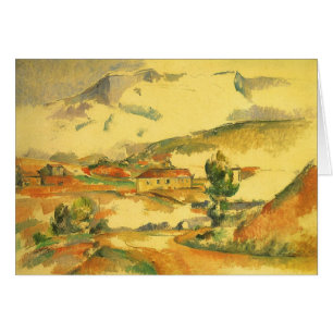 Mont Sainte Victoire av Paul Cezanne, Vintage Art Hälsningskort