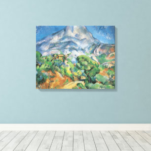Mont Sainte Victoire ovanför Tholonet, Paul Cezann Canvastryck