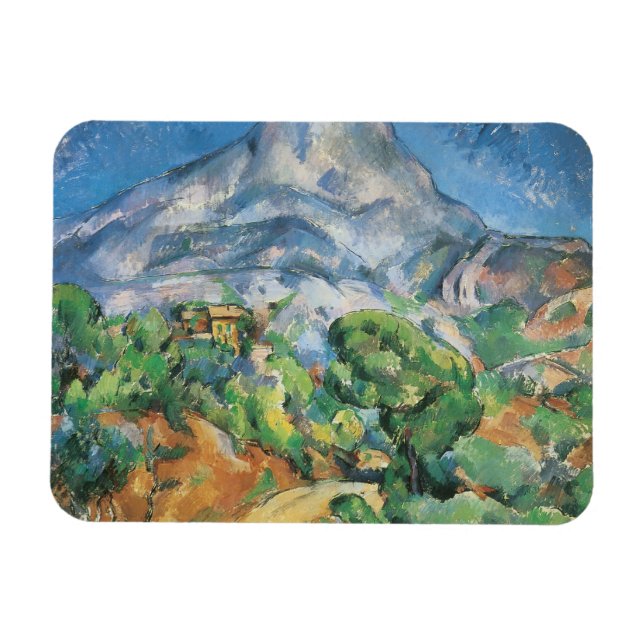 Mont Sainte Victoire ovanför Tholonet, Paul Cezann Magnet (Horisontell)