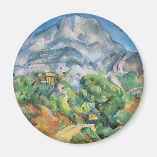 Mont Sainte Victoire ovanför Tholonet, Paul Cezann Magnet