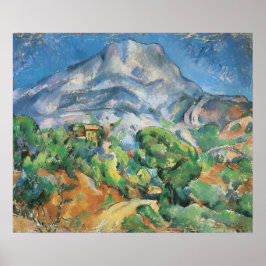 Mont Sainte Victoire ovanför Tholonet, Paul Cezann Poster