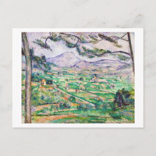 Mont Sainte-Victoire, Paul Cezanne, 1885-1887 Vykort